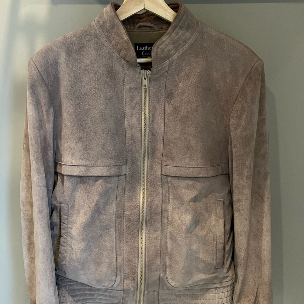 Leather Crest Jacket by Utex